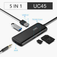 【HOT】 Gadget Lab Bd Type-C HUB มัลติฟังก์ชั่น,USB 3.0 HUB USB เป็น Hdmi/vga/aux/ RJ45 /Sd/tf อะแดปเตอร์ชาร์จ PD สำหรับ MacBook PC