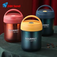 ☽ஐ 500ML Soup Cup Lunch Bento Box Stainless Steel Thermos Portable Food Container Thermal Cup Vacuum Flasks Tableware Sealed Kettle