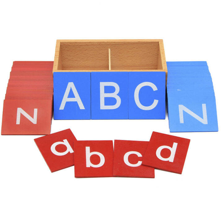 Wooden montessori toys sandpaper letter board teaching aids educational