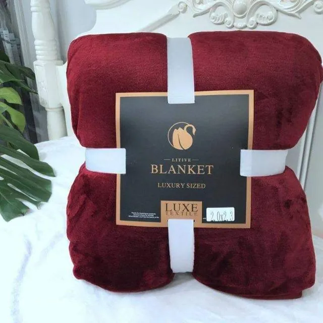 Chăn lông thỏ ULTIMATE BLANKET siêu mềm mịn (Chăn lông cừu Muji) 