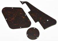 KAISH Red Tortoise LP Pickguard &amp; Back Plate Switch Cavity Covers for LP