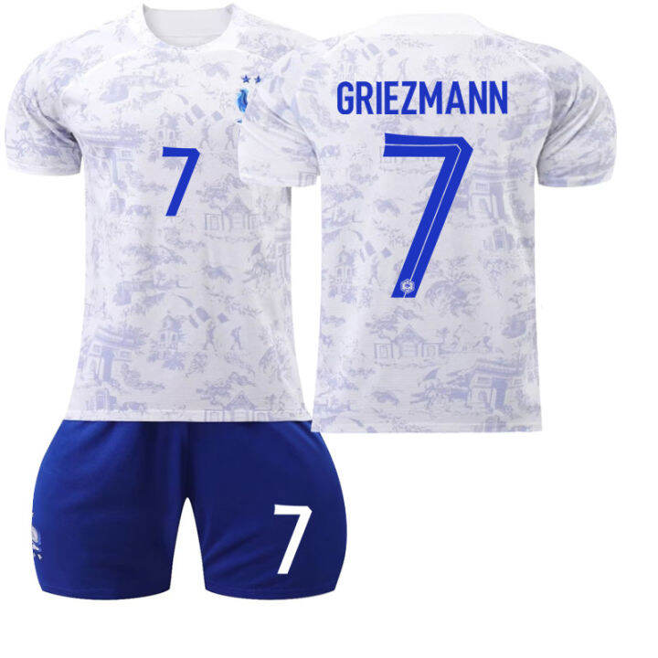 no-10-kylian-mbapp-s-no-19-karim-benzemas-no-7-antoine-griezmans-olivier-girouds-เสื้อฟุตบอลเด็ก2223-frances-ชาติสบายๆแขนแขนสั้นคอกลมชุดเสื้อผ้าเล่นฟุตบอล0000