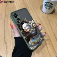 Jizetin เคสป้องกันกล้องคลุมทั้งหมดกันกระแทกมีน้ำค้างแข็งโปร่งใสขอบเคสนิ่มใส่โทรศัพท์ลายการ์ตูน4G สำหรับ OPPO A78