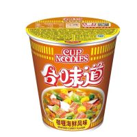 ?สินค้าขายดี? (รสอาหารทะเลแกง咖喱海鲜味) Nissin นิสชิน คัพ บะหมี่กึ่งสำเร็จรูป 合味道方便面 KM16.1431❤ด่วน❤