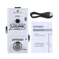 AP-09 Nano Loop Electric Guitar Effect Pedal Looper True Bypass Unlimited Overdubs 10 Minutes Recording with USB Cable