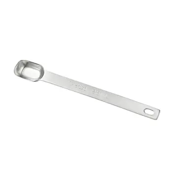 Measuring Spoon Round Measure Cup 1/16-1 Tbsp Baking Tablespoon Tool, Silver