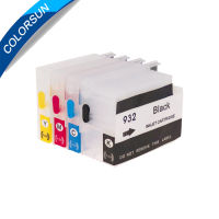 【Chat-support】 hengqinbi Colorsun สำหรับ932 XL 933ตลับหมึกรีฟิลสำหรับ HP932 Officejet 6100 6600 6700 7110 7610 7612 7510 7512พร้อมชิป ARC