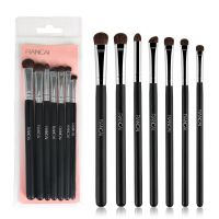 3/ 7pcs Eye Shadow Makeup Brushes Set Natural Animal Horse Pony Soft Hair Cosmetics Blending Smudge Shader Brush Beauty Kit