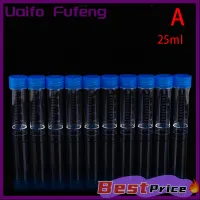 Uaifo 10ชิ้น25มล. หลอดทดลองหมุนเหวี่ยงพลาสติกฟรี