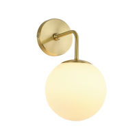 Hot Modern LED โคมไฟติดผนังแก้ว Ball Sconce สำหรับห้องนั่งเล่นห้องนอนข้างเตียงห้องน้ำ Porch ตกแต่งบ้านโคมไฟในร่ม Fixture