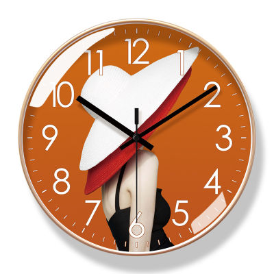 （HOT) ขายส่ง 6034 นาฬิกาแขวนบาร์ B & B นาฬิกาแฟชั่นโรงแรมนาฬิกาที่บ้านนาฬิกาแขวนนาฬิกาเงียบกวาดนาฬิกาควอตซ์