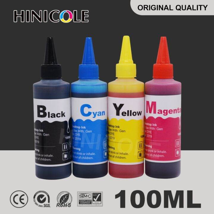 4 Color Universal 100ml Refill Dye Ink Kit For Epson Printer Ciss Ink Tank 100ml Bottle Ink 1273