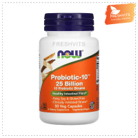 พร้อมส่ง NOW Foods, Probiotic-10, 25 Billion, 50 Veg Capsules