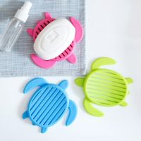 ✺❀ Creative turtle bathroom soap rack toilet cute drain soap box