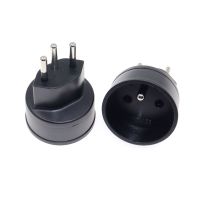 ☾✁﹉ European France TO Swiss plugs Travel Adapter 3 pin plug 10A 250V Power Plug EU to Switzerland Electrical Plug