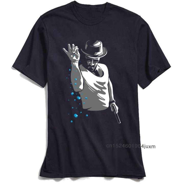 Tshirt Breaking Bad Men T Shirts Retro T-Shirt Tv Mr White Heisenberg  Jessie Pinkman Funny Print Tees Short Sleeve Tops Blue Large Size  Xs-4Xl-5Xl-6Xl | Lazada.Vn