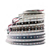 WS2812B Smart RGB LED Strip WS2812 5050 LED Strip Light Individually Addressable Tape 144Ledsm BlackWhite PCB DC5V