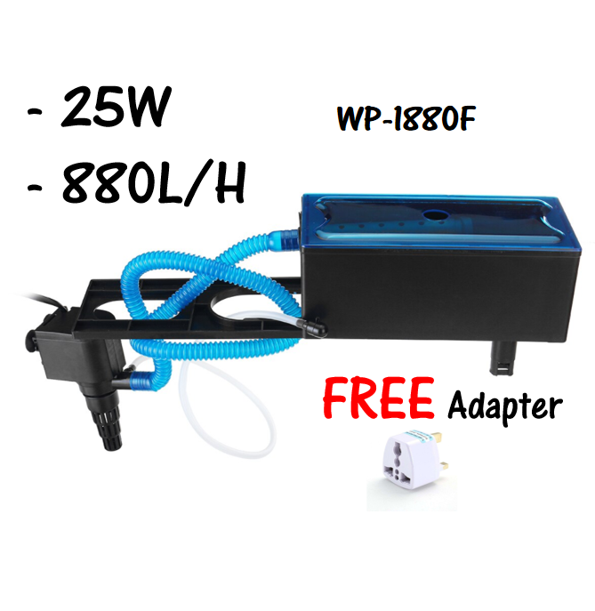 KnD SOBO WP 1880F 25W Top Filter Aquarium External Box Power Head Pump