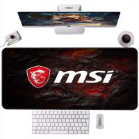 แผ่นรองเมาส์ MSI HD แผ่นรองเมาส์พิเศษสำหรับเกมยางกันน้ำทนทานสำหรับเกม 100X50 CS GO LOL แผ่นรองเมาส์ขนาดใหญ่