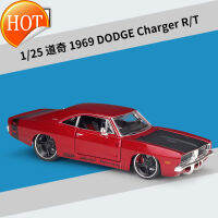 Meritor 1:24 Modified 1969ที่ชาร์จ Dodge R/T โมเดลแบบจำลองรถจากโลหะอัลลอยด์ของขวัญวันเกิดผู้ชายและผู้หญิง