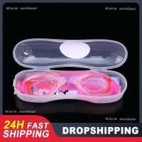 Children Swimming Goggles With Box Anti Fog HD Waterproof Swim Pool Water Sport Glasses Boys Girls Diving Surf Earplug Nose Clip