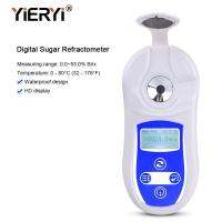 yieryi Digital refractometer Brix Meter Digital Brix Refractive Index Refractometer 0-53% Brix Sugar In Concentration