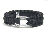 550 Paracord สร้อยข้อมือ Paracord สแตนเลสสร้อยข้อมือหัวเข็มขัดเหล็กชุดการอยู่รอดตั้งแคมป์กลางแจ้ง