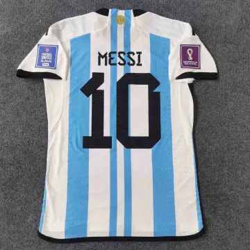 Argentina Three Star 22/23 Home Jersey – Messi Name already customized –  Excel Nutritional