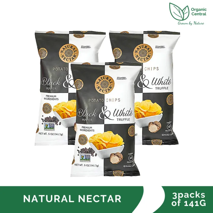 Natural Nectar Potato Chips Black Pepper & White Truffle Bundle of