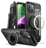 SUPCASE เคสด้วงยูนิคอร์น Pro Mag สำหรับ iPhone 15 Plus 6.7นิ้วเข้ากันได้กับเคส MagSafe เต็มรูปแบบทนทานพร้อมอุปกรณ์ป้องกันหน้าจอในตัวและขาตั้งและคลิปเข็มขัด