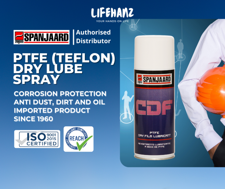 Spanjaard PTFE (Teflon) Dry Lube Spray 400ml Lazada