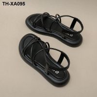 ?❄ Roman sandals womens summer 2023 new fairy style pregnant women hot soft bottom flat beach with