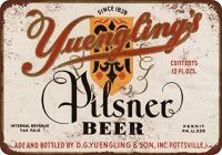 1934 Yuenglings Pilsner Beer Vintage Look Reproduction Metal Tin Sign 8X12 Inches