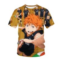 2021 New 3D Anime Haikyuu Shirt Cosplay Costume Hinata Shoyo T-shirt Karasuno High School Volleyball Top Kageyama T Shirt Tops