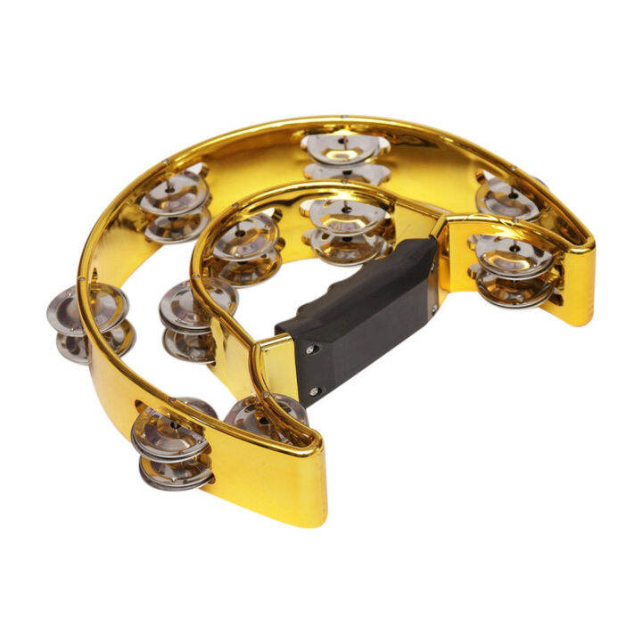 Tambourine Dream Maker MT1 แทมบูรีน แบบครึ่งวงกลมมีที่จับ Lazada.co.th