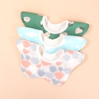 ▤№❡ 3pcs/set Flower Shape Baby Bibs New Absorbent Saliva Towel Newborn Burp Cloths Bandana Scarf Boys Girls Kids Feeding Drool Bib