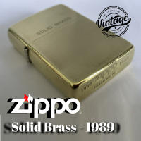 VINTAGE - Zippo Solid Brass 1932-1989 Commemorative in Original Box, 100% ZIPPO Original from USA, rarely used. Year 1989