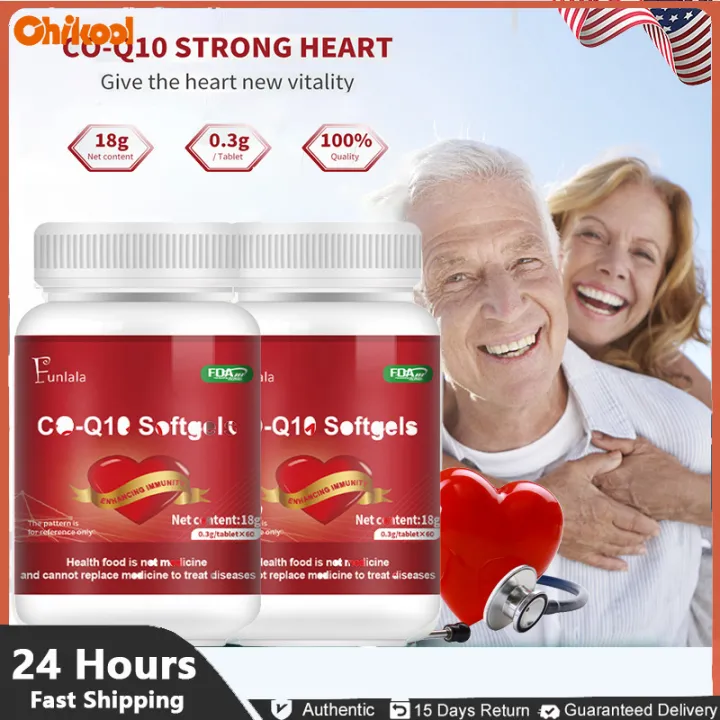CoQ10 Natural Supplement Form of Coenzyme Q10, Antioxidant for Heart Health, Anti Aging and