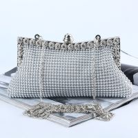 【YD】 Evening gold Clutch Glitter Bead Designer Woman bags Fashion Bridal Purse Handbag
