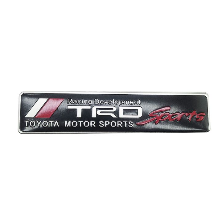 trd-สติกเกอร์ลายโลโก้สำหรับติดรถยนต์อลูมิเนียมมอเตอร์สปอร์ต-badge-สติ๊กเกอร์สัญลักษณ์สำหรับโตโยต้าคราวน์