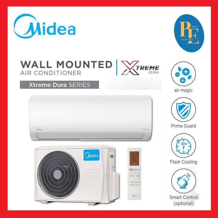 Midea 10hp Xtreme Dura Non Inverter Wall Mounted Split Air Conditioner Msxd 09crn8 Lazada 0853