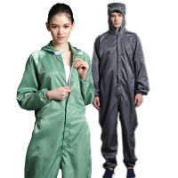 Anti-Static Coveralls Clean Clothes Hood Cleanroom Garments Clean Food Dust-Proof Paint Work Clothing Unisex Overalls