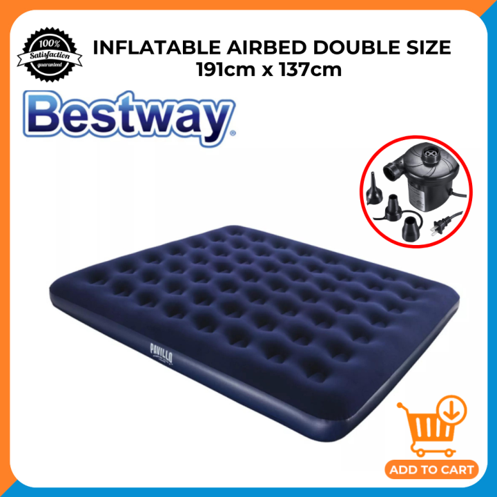 Bestway Double Inflatable Air Bed with Free Electric Air Pump Bestway