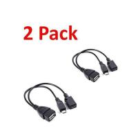 GOFT 2 Pack Usb Port Terminal Adapter Otg Cable For Fire Tv 3 Or 2nd Fire Stick