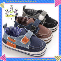 【จัดส่งที่รวดเร็ว✨】Boys Toddler Shoes Soft Bottom Breathable Solid Color Shoes Casual Canvas Toddler Shoes