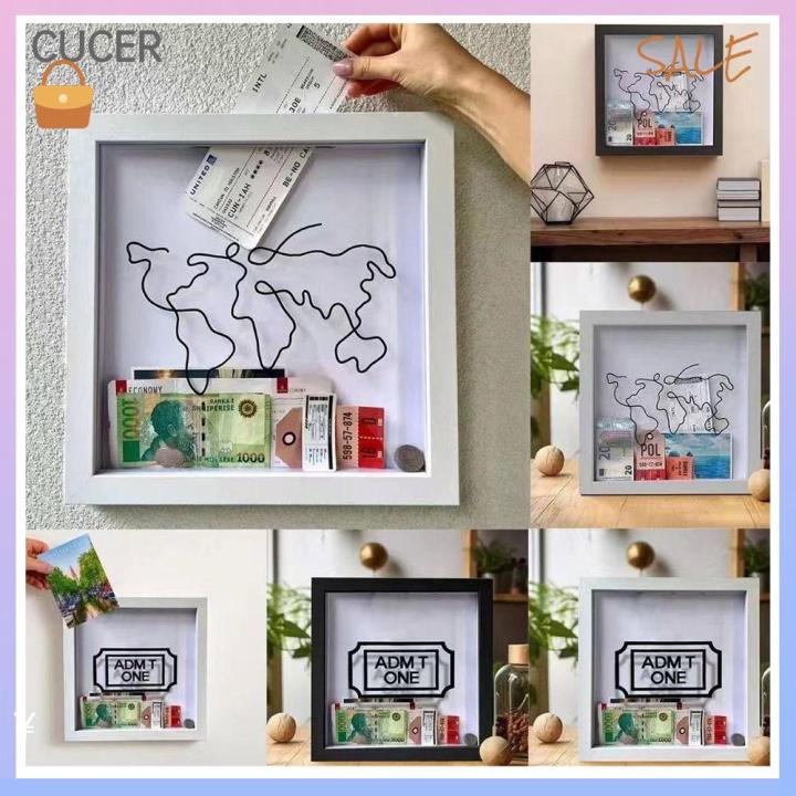 CBT LoadingDisplay Case Adventure Archive Box Keep Memories Alive Frame  Travel Collection Box Hang Ticket Shadow Box