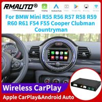 RMAUTO Apple CarPlay Android Auto NBT CIC EVO สำหรับ Mini R55 R56 R57 R58 R59 R60 R61 F54 F55 Cooper Clubman Countryman