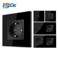 【hot】◐♚  Bingoelec Sockets and Switches with Glass Panel Sensor Socket Improvement