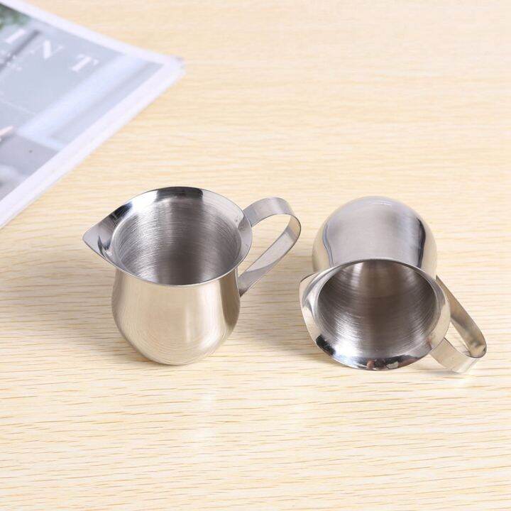 4pack-3oz-stainless-steel-bell-creamer-espresso-shot-frothing-pitcher-cup-latte-art-espresso-measure-cup