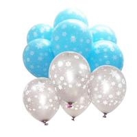 12pcs/lot 12inch Christmas Frozen Snowflake Latex Balloon Birthday Wedding party Decorations Baby Shower kid toys Balloons